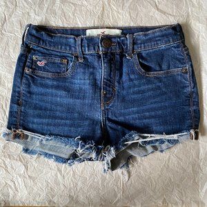 Hollister High-Waisted Distressed Cuff Shorts